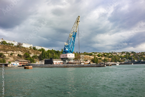 Submarines in Sevastopol Bay, Crimea photo