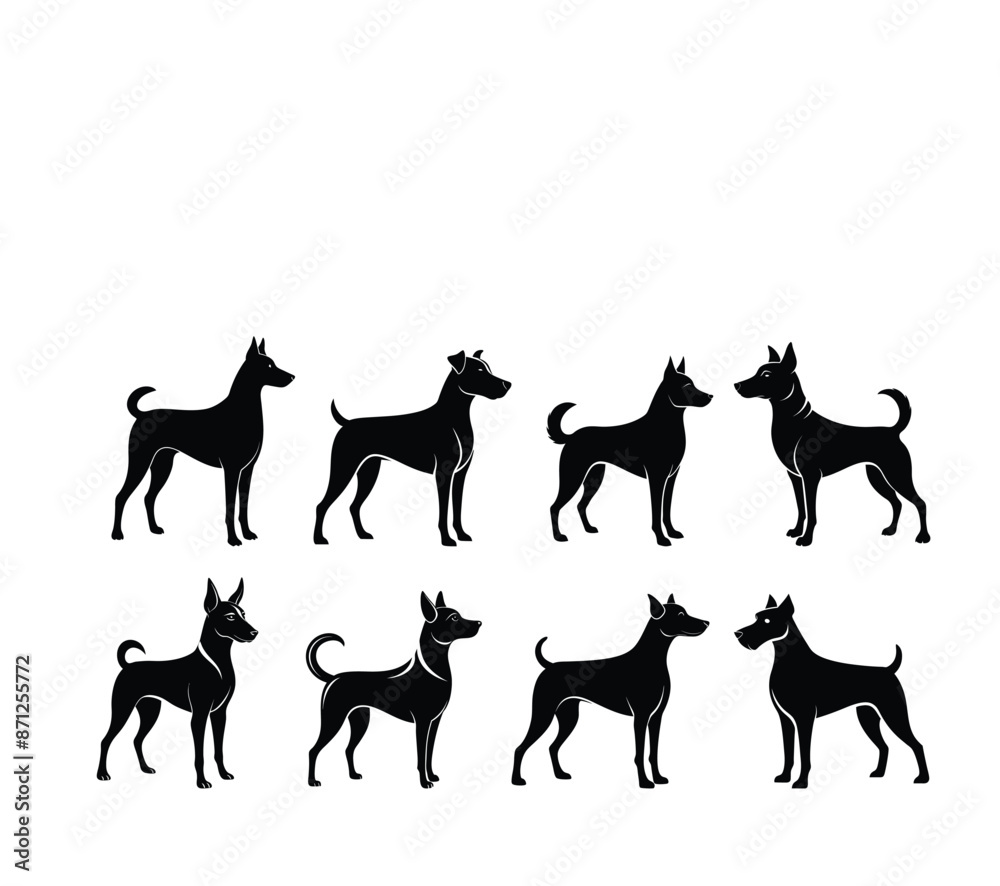 Dog vector silhouette illustration Dog vector silhouette illustration