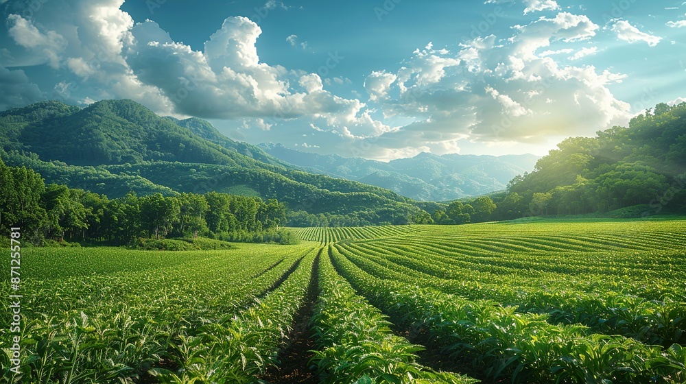 Infographic on biotechnology's role in sustainable agriculture and food security. , Minimalism, Infographic on biotechnology's role in sustainable agriculture and food security. , Minimalism,