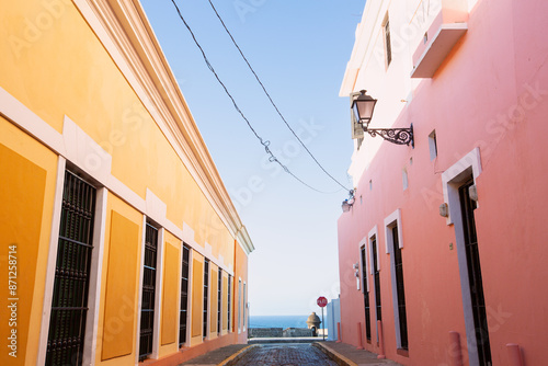Colorful Street in Old San Juan
