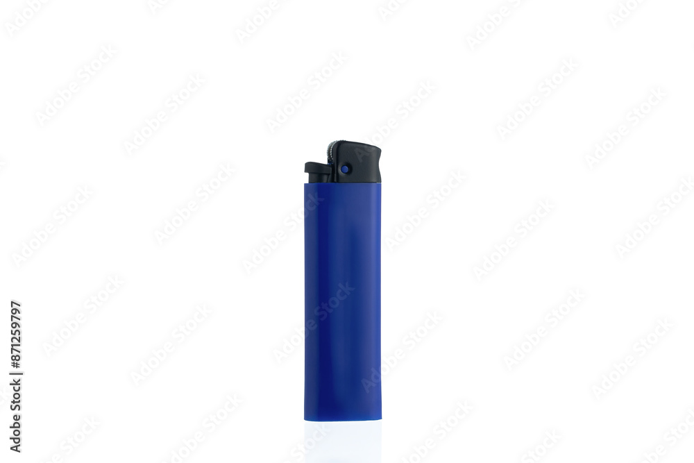 Blue lighter isolated on white background. Blue lighter isolated on white background.