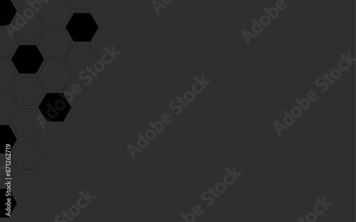 Abstract black theme background polygonal geometric modern tech concept dark background for product advertizing web presentation cover tutorial wallpaper