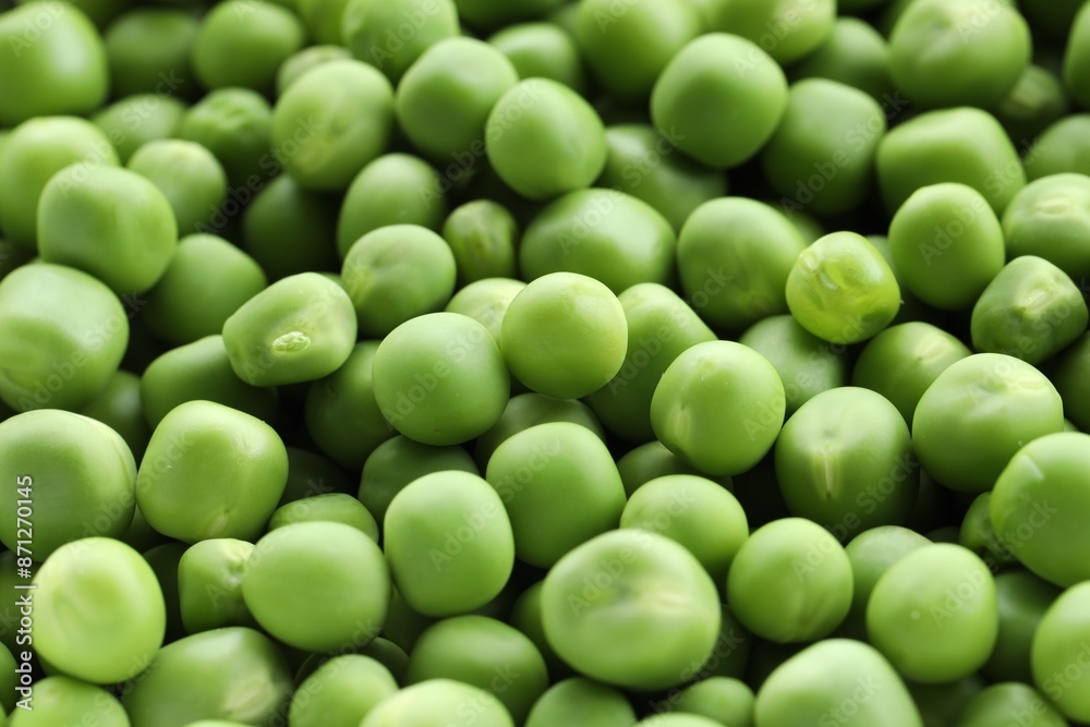 Fresh green peas as background, closeup view Fresh green peas as background, closeup view