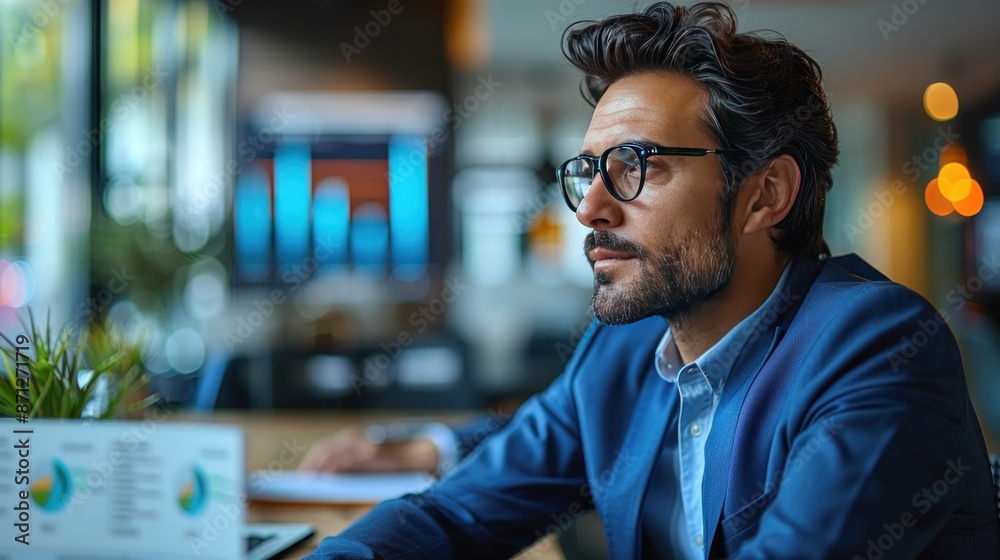 Business analyst working with Data Management System, creating reports with KPIs and metrics for finance By Generated AI Business analyst working with Data Management System, creating reports with KPIs and metrics for finance By Generated AI