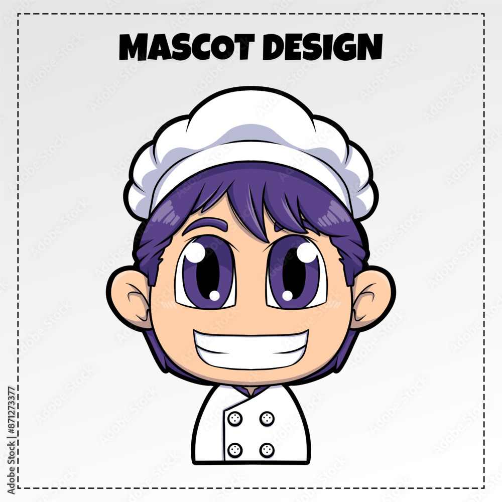 Vector Food Chef Logo Mascot Illustration Vector Design Vector Food Chef Logo Mascot Illustration Vector Design