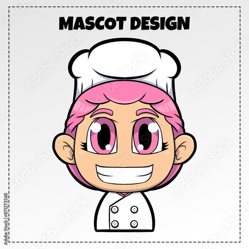 Vector Food Chef Logo Mascot Illustration Vector Design