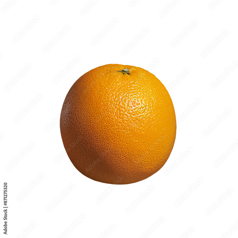 Closeup of an orange isolated on a transparent background Closeup of an orange isolated on a transparent background