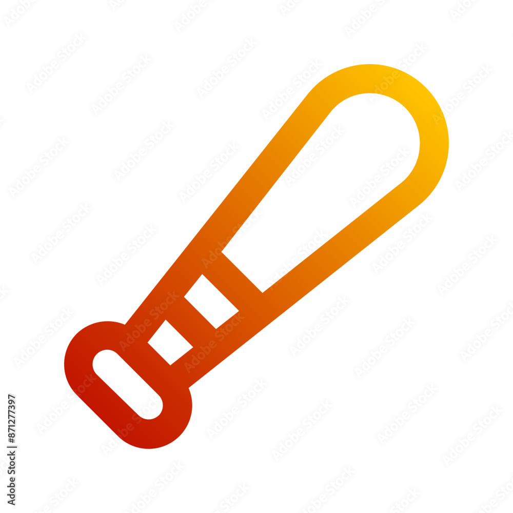 baseball bat gradient icon baseball bat gradient icon
