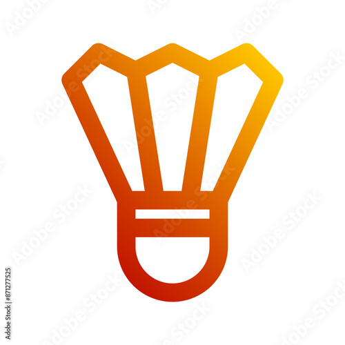 shuttlecock gradient icon