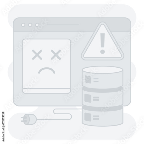 500 Internet Server Error Empty States Illustration, perfect for user interface projects