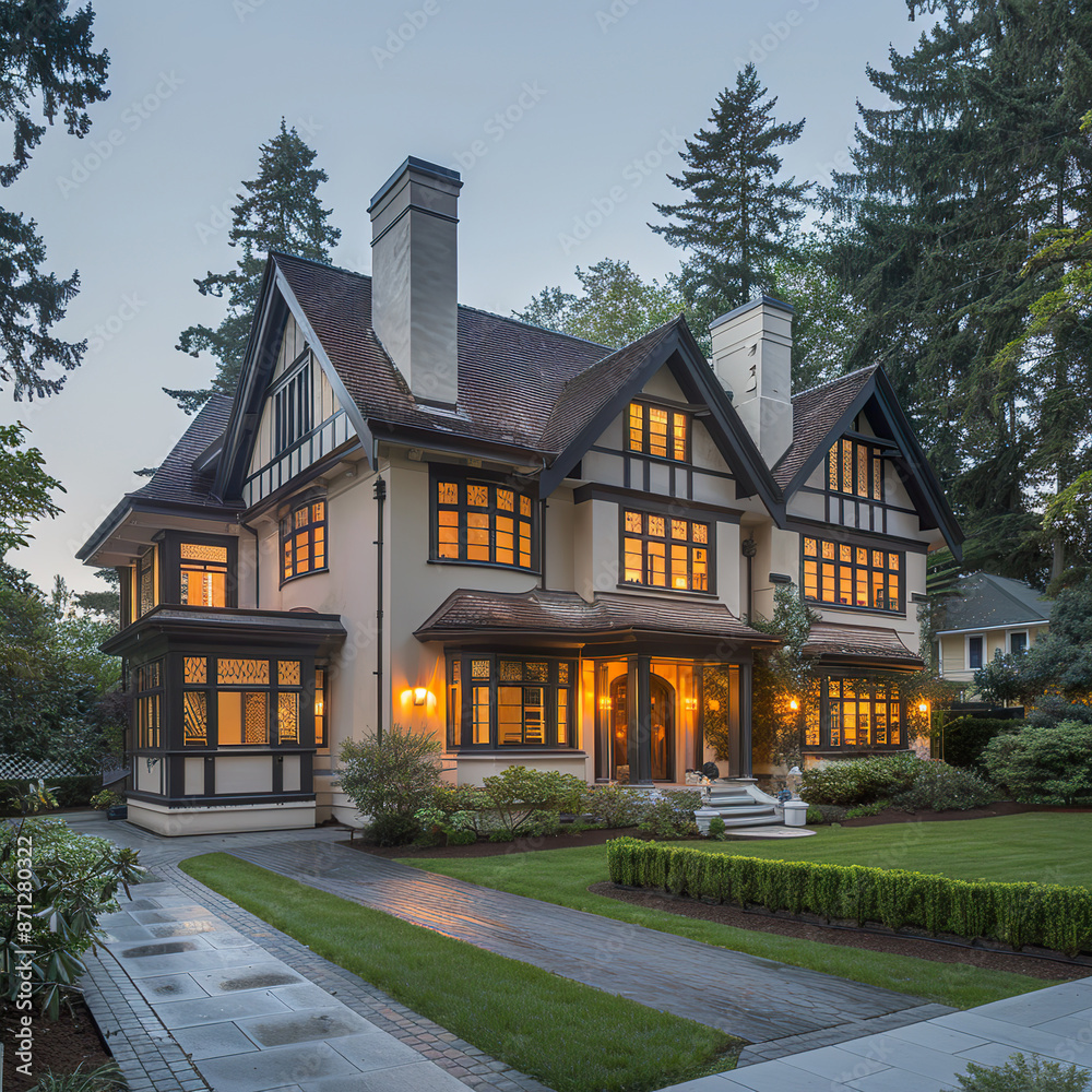 Elegant Tudor Style Home in Scenic Residential Neighborhood Elegant Tudor Style Home in Scenic Residential Neighborhood
