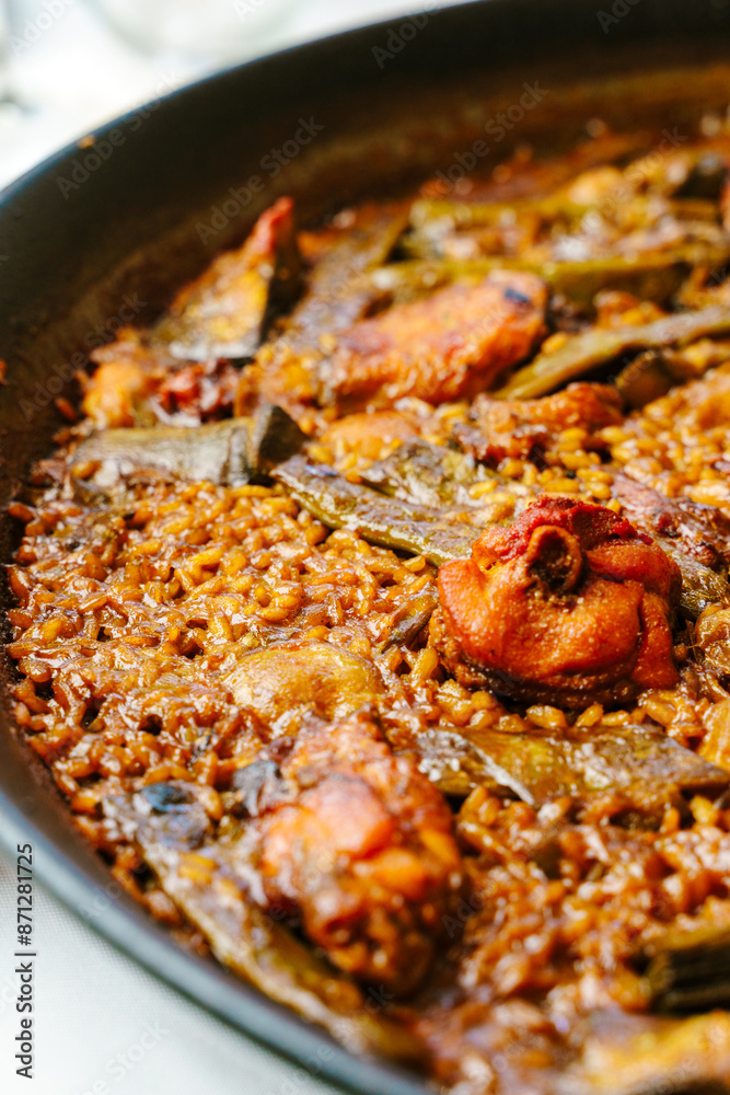 Paella Valenciana with Rabbit and Chicken Paella Valenciana with Rabbit and Chicken