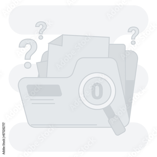 Empty Files Empty States Illustration, perfect for user interface projects