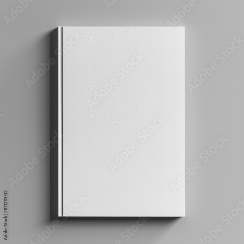 Minimalistic blank book cover mockup