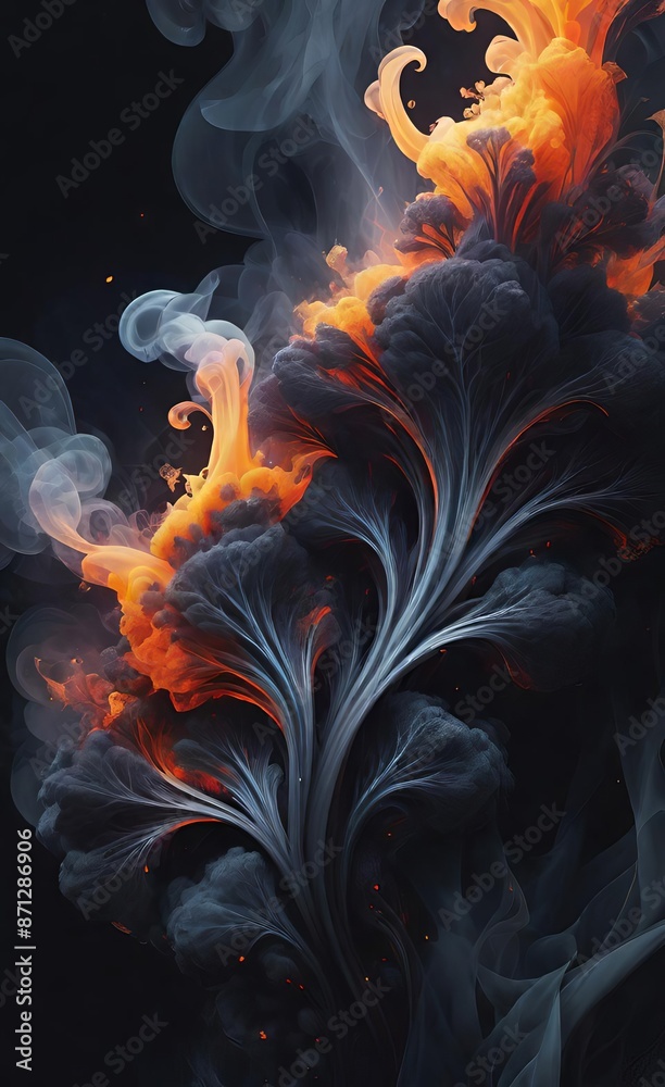 Obraz premium abstract background with swirls