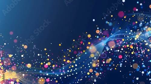 purple and blue wave technology background