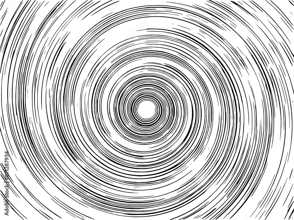 black white swirl spiral, radial spiral background