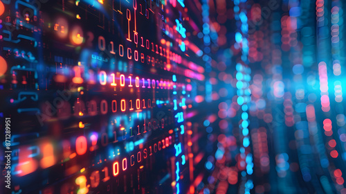 Código Digital: Um Fundo que Simboliza Linguagens de Programação e Tecnologia
