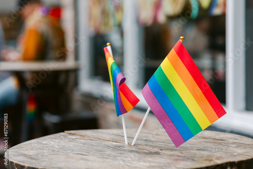 Wallpaper Mural LGBT flag at table Torontodigital.ca