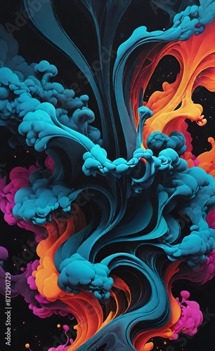 abstract background with swirls