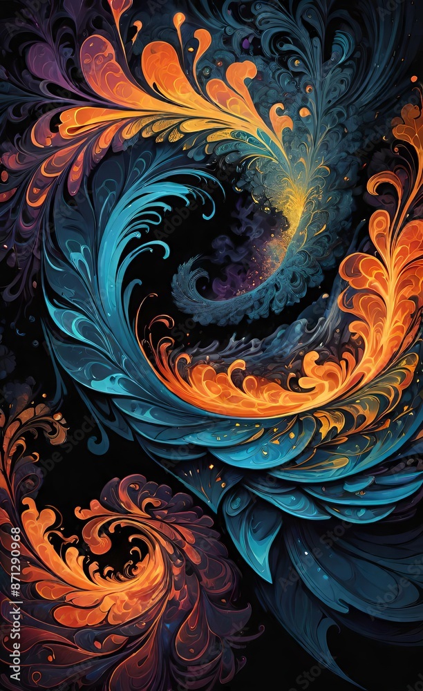 abstract background with swirls abstract background with swirls