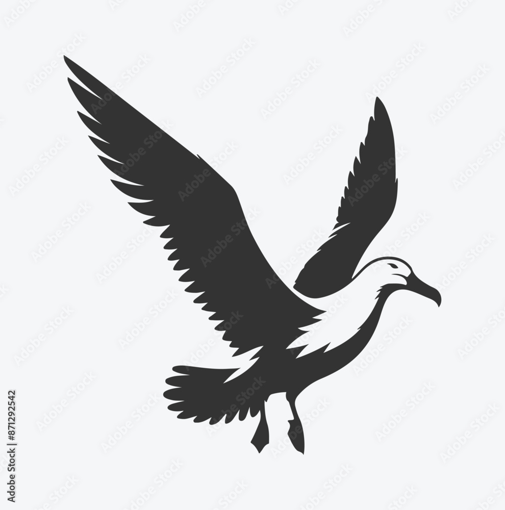 Majestic Albatross Silhouette Collection, Ideal for Art and Design Enthusiasts Majestic Albatross Silhouette Collection, Ideal for Art and Design Enthusiasts