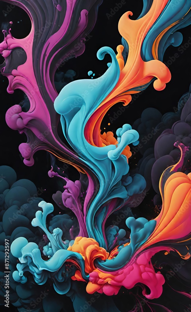 abstract background with swirls abstract background with swirls