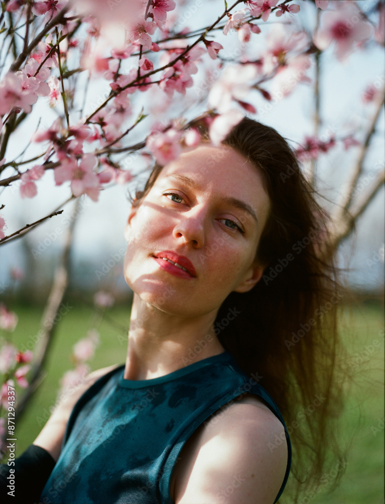 Happy Woman portrait in spring Happy Woman portrait in spring