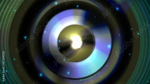 4k Extreme Melting Rings Motion Background