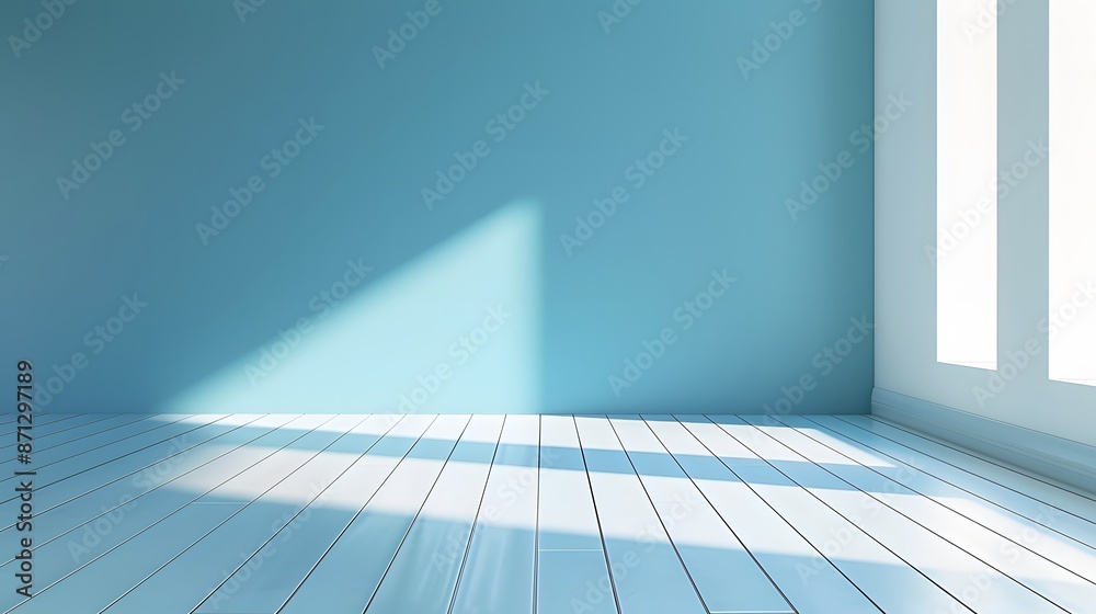 blue blank room blue blank room