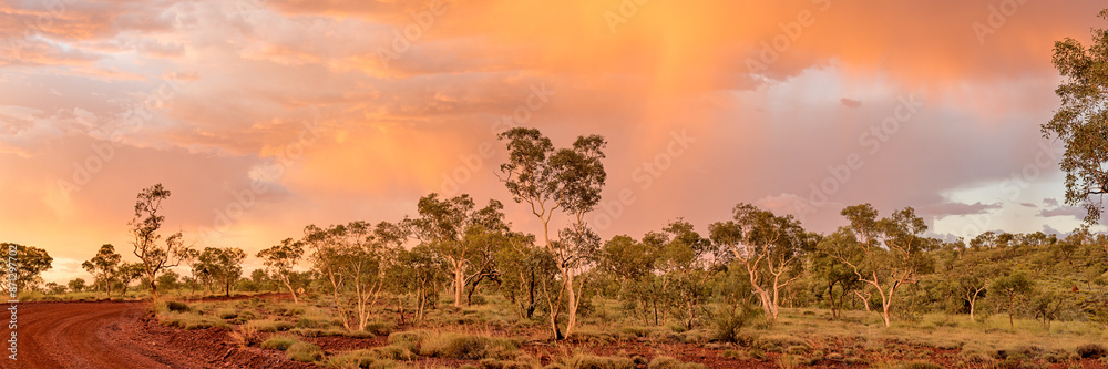 Late afternoon thunder storm over outback Australia Late afternoon thunder storm over outback Australia