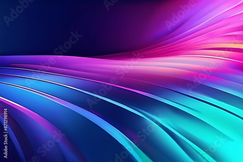 Colorful abstract waves on a vibrant background.