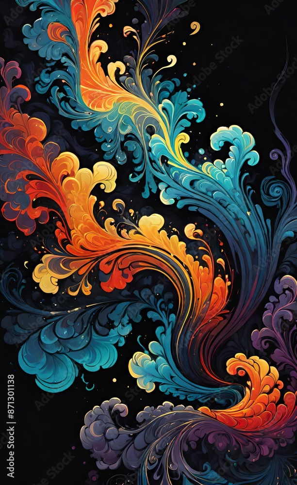 background with flowers