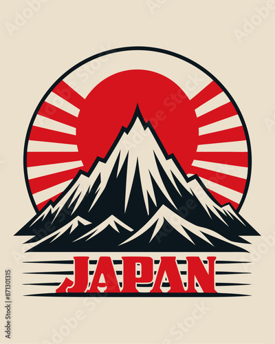 Japan Logo Vintage for your design Tshirt or apparel
