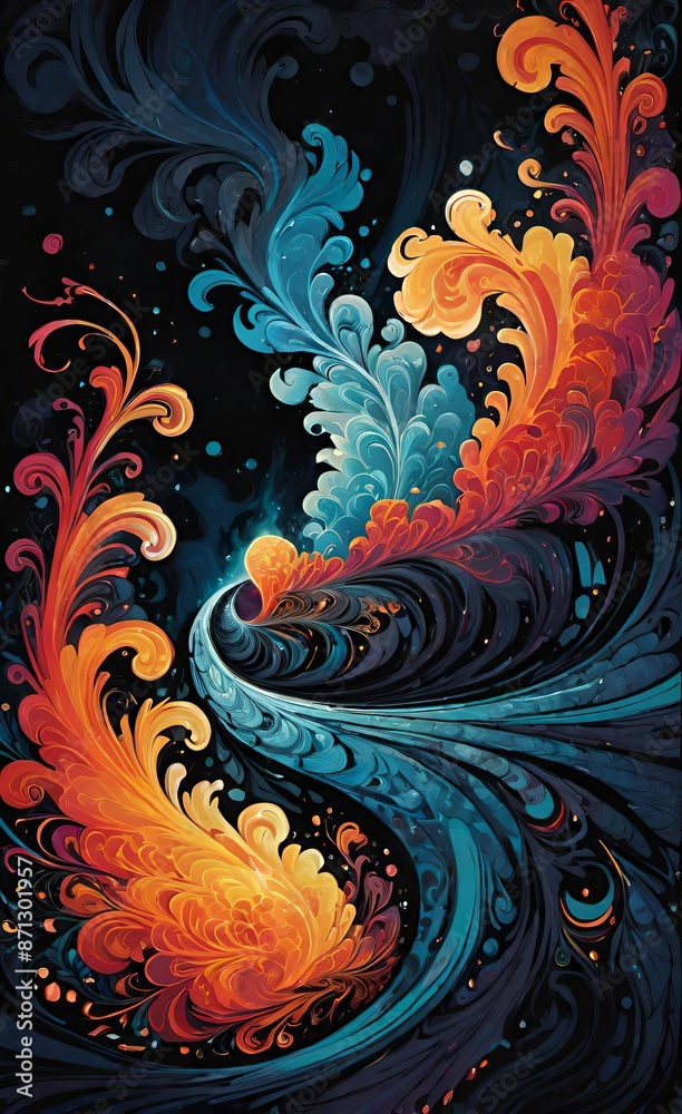 abstract background with swirls abstract background with swirls