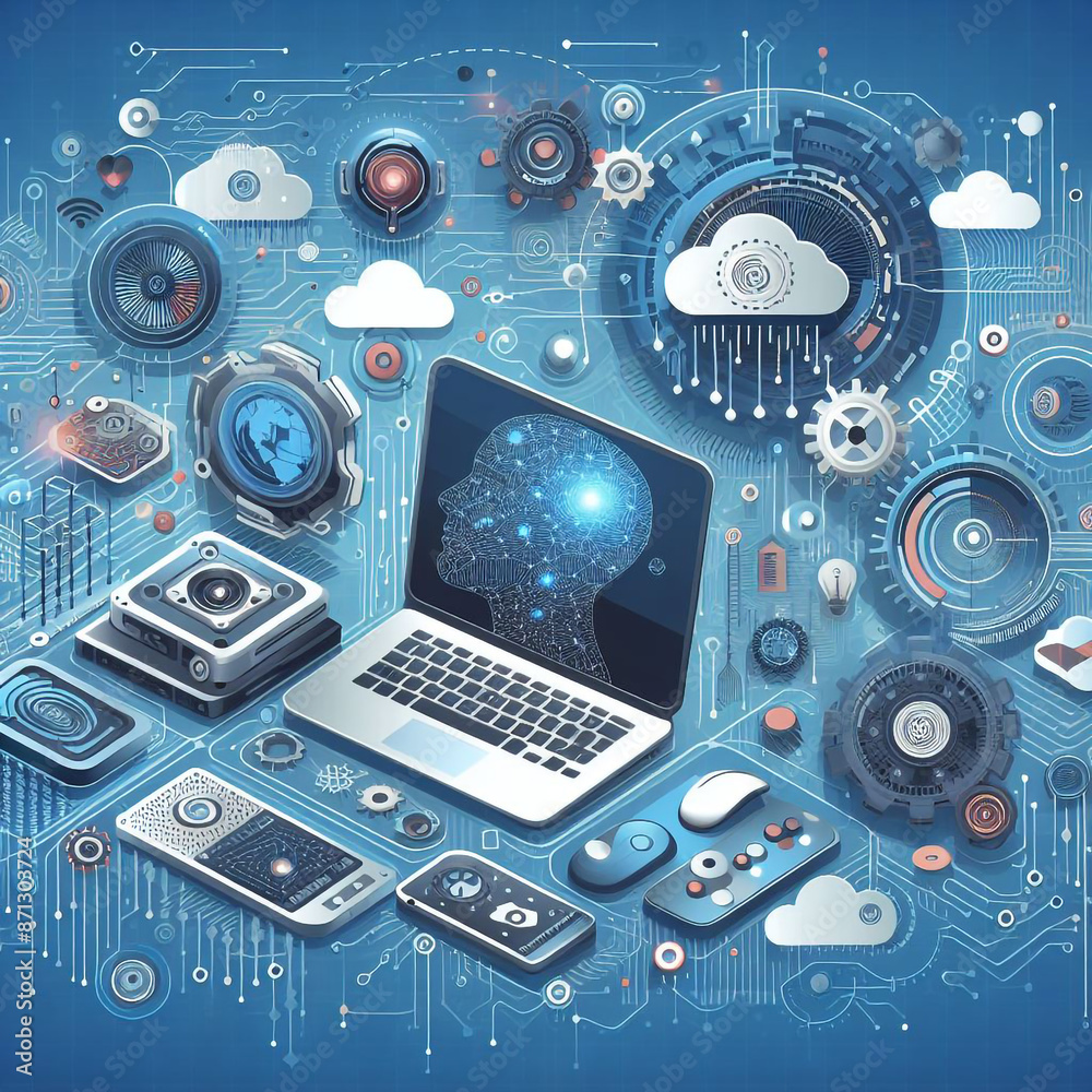 AI, artificial intelligence, robot, robotics, brain, futuristic, laptop, AI laptop, cloud, social media, robot hand, mobile, tablet, hand pointing to a mobile screen, robotics, tech, AI head AI, artificial intelligence, robot, robotics, brain, futuristic, laptop, AI laptop, cloud, social media, robot hand, mobile, tablet, hand pointing to a mobile screen, robotics, tech, AI head