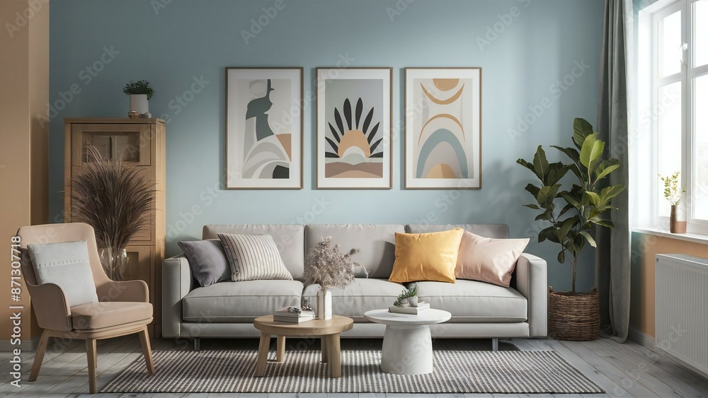 modern living room with sofa modern living room with sofa