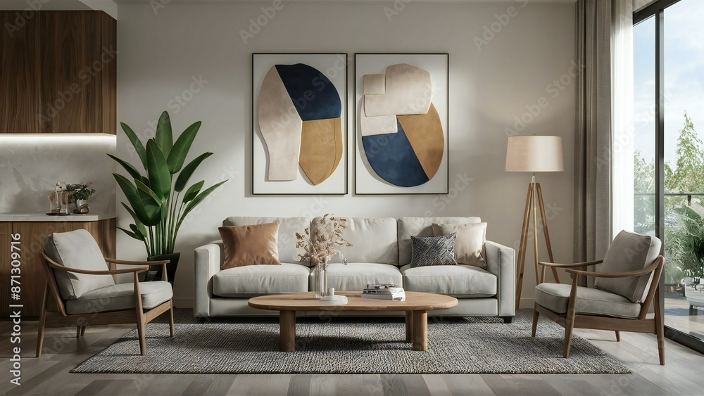 Obraz premium modern living room