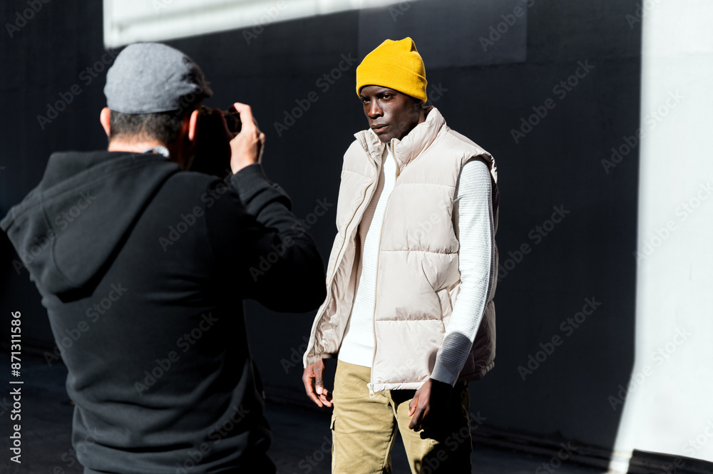 Street fashion photography session with male model Street fashion photography session with male model