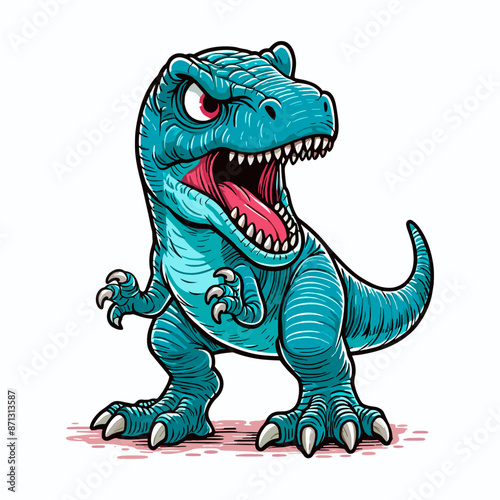 tyrannosaurus rex dinosaur vector artwork