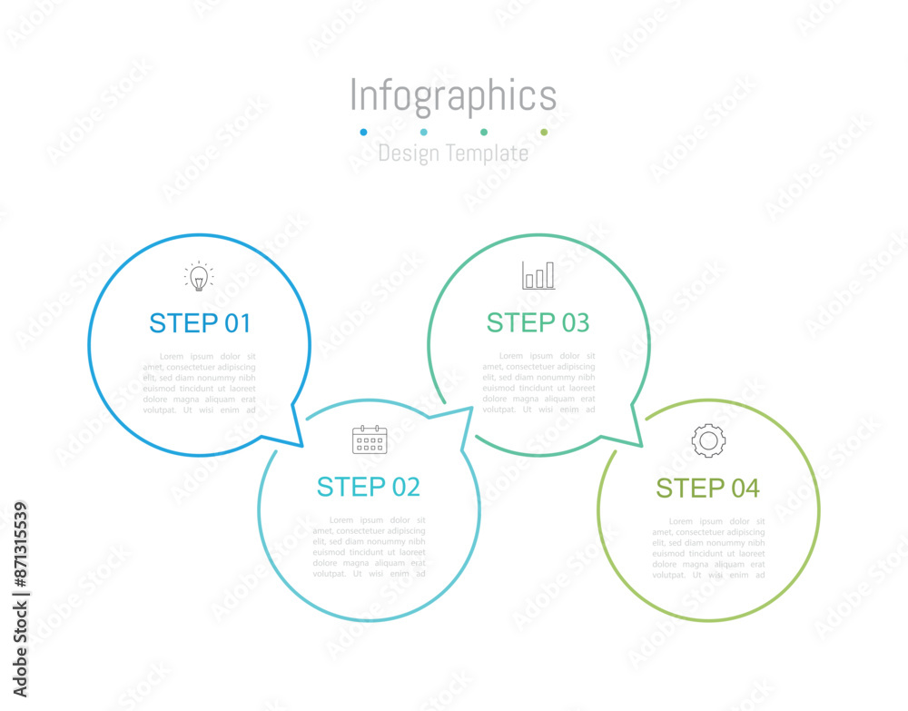 Infographic 4 options design elements for your business data. Vector Illustration. Infographic 4 options design elements for your business data. Vector Illustration.