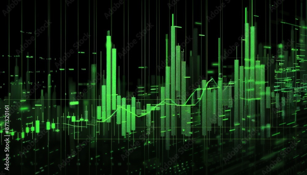 simple trading chart goes up bottom up green only bars black background simple trading chart goes up bottom up green only bars black background