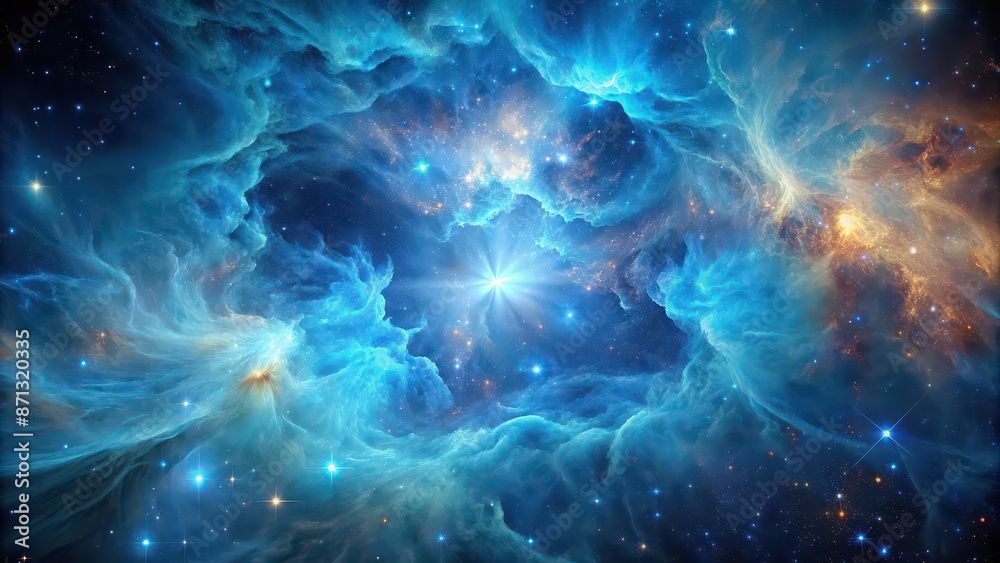 Ethereal image of a cerulean cosmos nebula with varying shades of blue , cerulean, cosmos, ethereal, nebula, shades, blue Ethereal image of a cerulean cosmos nebula with varying shades of blue , cerulean, cosmos, ethereal, nebula, shades, blue