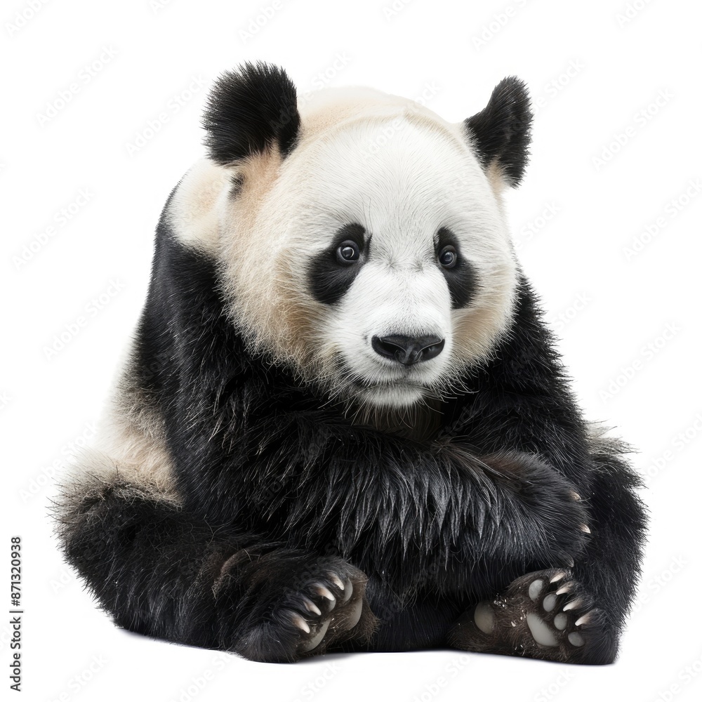Panda isolated on white background Panda isolated on white background