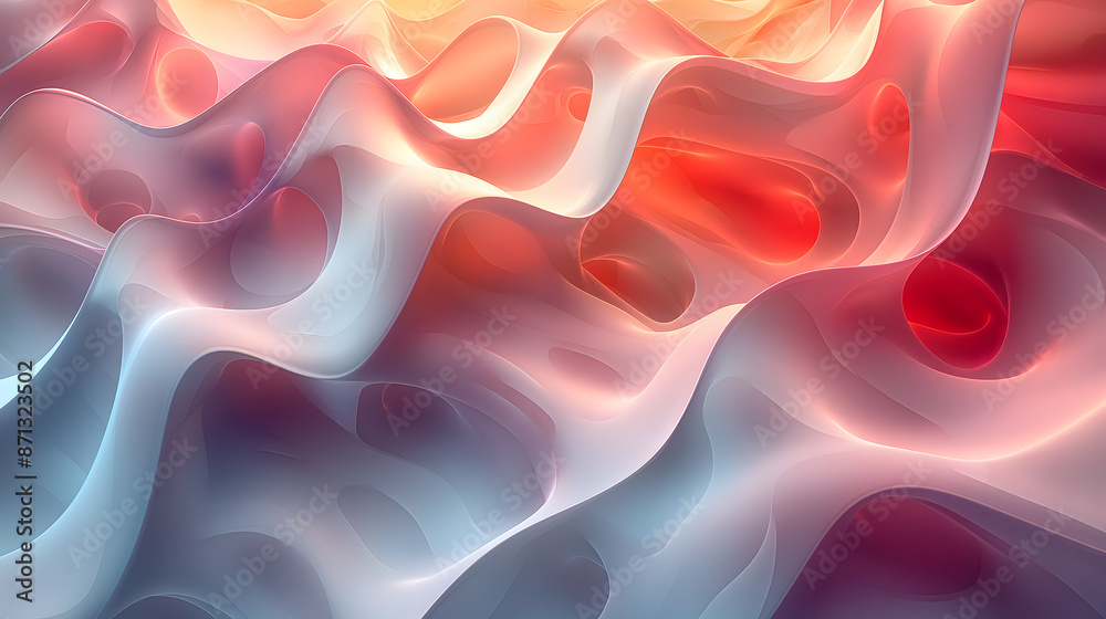 Fototapeta premium Abstract Pastel Colored Polygonal Background Design