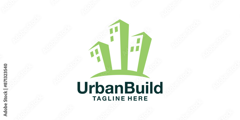 logo design for urban buildings, construction, offices, properties. logo design template icon, vector, symbol, creative, idea. logo design for urban buildings, construction, offices, properties. logo design template icon, vector, symbol, creative, idea.