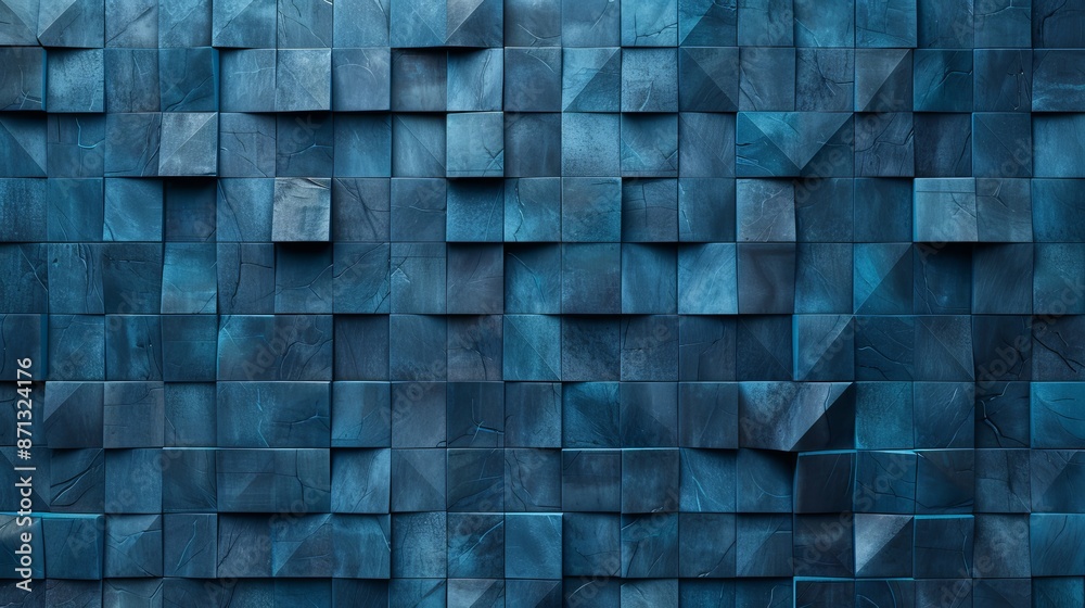 Seamless texture of blue wooden blocks. Abstract background for design. Seamless texture of blue wooden blocks. Abstract background for design.