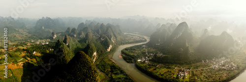 River Li Aerial Xingping China