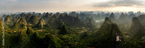 Yangshuo Guilin Hills Aerial China photo