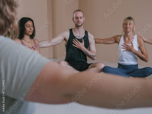 Heart Meditation in Group Yoga Class